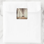 Sticker Carré Vue de la nef, remodelée par William de (Sac)