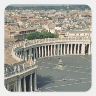 Sticker Carré Vue de la place