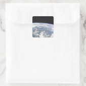 Sticker Carré Vue de la planète Terre depuis l'espace (Sac)