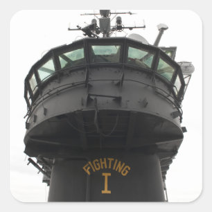 Sticker Carré Vue de la section avant de la superstructure