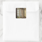 Sticker Carré Vue de l'Elbe à travers une fenêtre, 1838 (Sac)