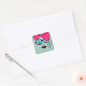 Sticker Carré Vue de Paris surdimensionnée (Enveloppe)