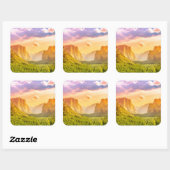 Sticker Carré Vue de tunnel de parc national de Yosemite (Feuille)