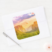 Sticker Carré Vue de tunnel de parc national de Yosemite (Enveloppe)