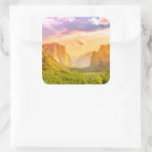 Sticker Carré Vue de tunnel de parc national de Yosemite (Sac)