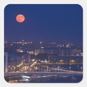 Sticker Carré Vue depuis le bassin des pêcheurs à côté de Ma