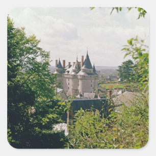 Sticker Carré Vue du château reconstitué du nord