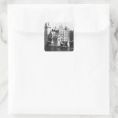 Sticker Carré Vue du Speicherstadt Hamburg, vers 1910 (Sac)