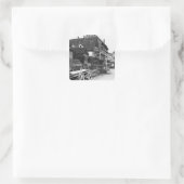 Sticker Carré Vue du Vieux Quartier, Ulm, vers 1910 (Sac)