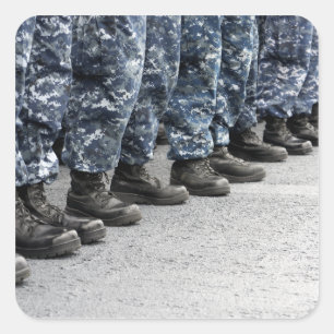 Sticker Carré Vue en faible section des marins