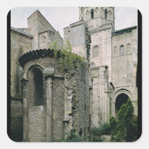 Sticker Carré Vue extérieure de l'apsidiole de l'abbaye