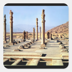 Sticker Carré Vue générale de l'Apadana fondée c.518 BC