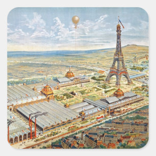 Sticker Carré Vue générale de l'exposition universelle