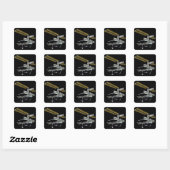 Sticker Carré Vue générée par ordinateur (Feuille)