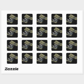 Sticker Carré Vue générée par ordinateur 10 (Feuille)