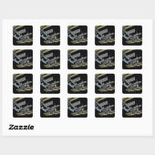 Sticker Carré Vue générée par ordinateur 15 (Feuille)