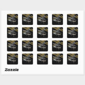 Sticker Carré Vue générée par ordinateur 17 (Feuille)