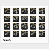 Sticker Carré Vue générée par ordinateur 20 (Feuille)