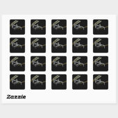 Sticker Carré Vue générée par ordinateur 21 (Feuille)