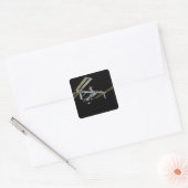 Sticker Carré Vue générée par ordinateur 21 (Enveloppe)