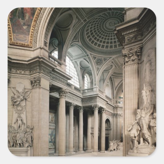 Sticker Carré Vue intérieure, 1764-1812 (Devant)