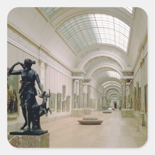 Sticker Carré Vue intérieure sur la Grande Galerie (Devant)