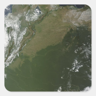 Sticker Carré Vue satellite de la Colombie-Est