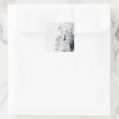 Sticker Carré Vue satellite de la côte est de Greenlan (Sac)