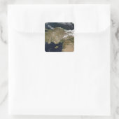 Sticker Carré Vue satellite de la Turquie (Sac)