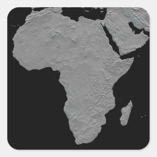 Sticker Carré Vue stéréoscopique de l'Amérique du Nord