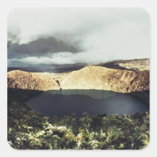 Sticker Carré Vue sur le lac Guatavita