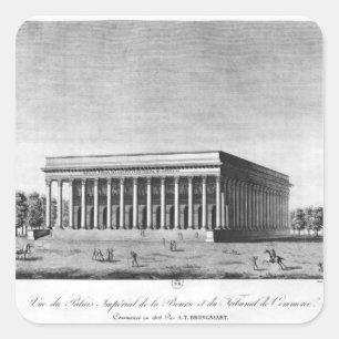 Sticker Carré Vue sur le Palais impérial de la Bourse