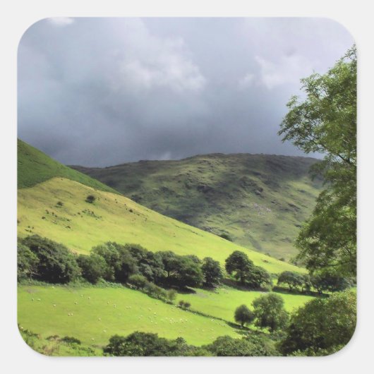 STICKER CARRÉ VUES DES ALLES (Devant)