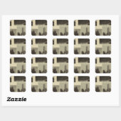 Sticker Carré Vues, la prospérité de Spokane (Feuille)