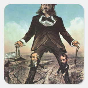 Sticker Carré W.H. Vanderbilt comme 'colosse des routes