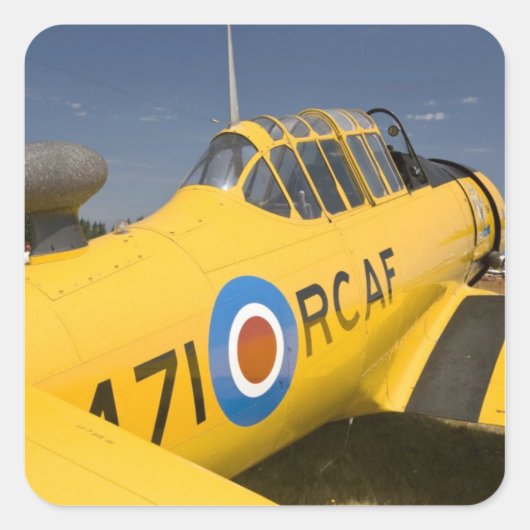 Sticker Carré WA, Arlington, Arlington Fly-in, Seconde Guerre mo (Devant)