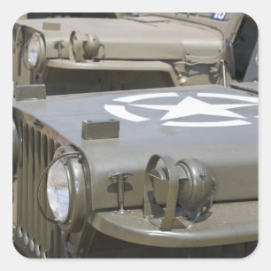 Sticker Carré WA, Arlington, Arlington Fly-in, Seconde Guerre mo