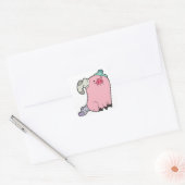 Sticker Carré Waddles in socks (Enveloppe)