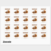 Sticker Carré Wafflin' dans le bonheur (Feuille)