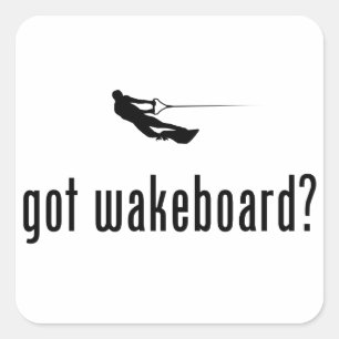 Sticker Carré Wakeboard