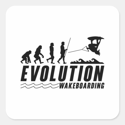Sticker Carré Wakeboard Wakeboard Wakeboard Wakeboard Wakeboard (Devant)