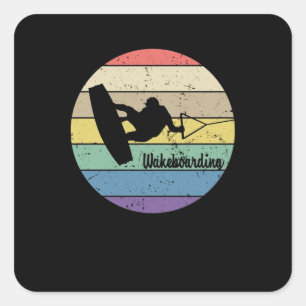 Sticker Carré Wakeboarding