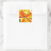 Sticker Carré Wallflower originale aquarelle art floral (Sac)