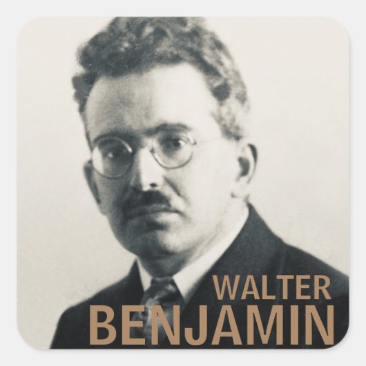 Sticker Carré Walter Benjamin (Devant)