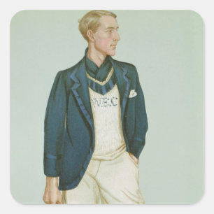 Sticker Carré Walter Erskine-Crum, illustration des 'hommes de