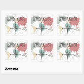 Sticker Carré Wanderlust (Feuille)