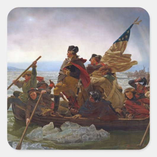 Sticker Carré Washington Crossing (Devant)