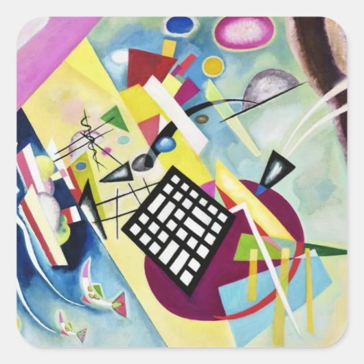 Sticker Carré Wassily Kandinsky (Devant)
