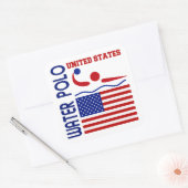 Sticker Carré Water Polo États-Unis (Enveloppe)