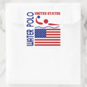 Sticker Carré Water Polo États-Unis (Sac)